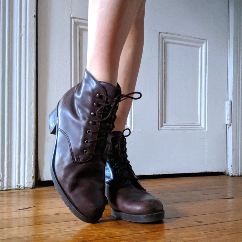 Isabelle Lace-Up Leather Boots